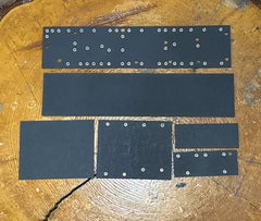Fender Style Vintage Sized 6g3 Circuit Brown Deluxe Eyelet Fiberboard Full Set
