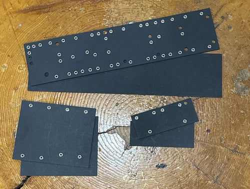 Fender Style Vintage Sized 6g3 Circuit Brown Deluxe Eyelet Fiberboard Full Set