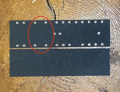 Fender Style Musicmaster Bass Eyelet Fiberboard Tube Amp Parts USA Caps On Board