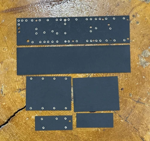 Fender Style 6g3 Brown Deluxe Eyelet Fiberboard Set Tube Vintage Amp Parts USA